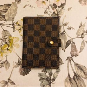 Authentic Louis Vuitton Agenda PM Damier Ebene